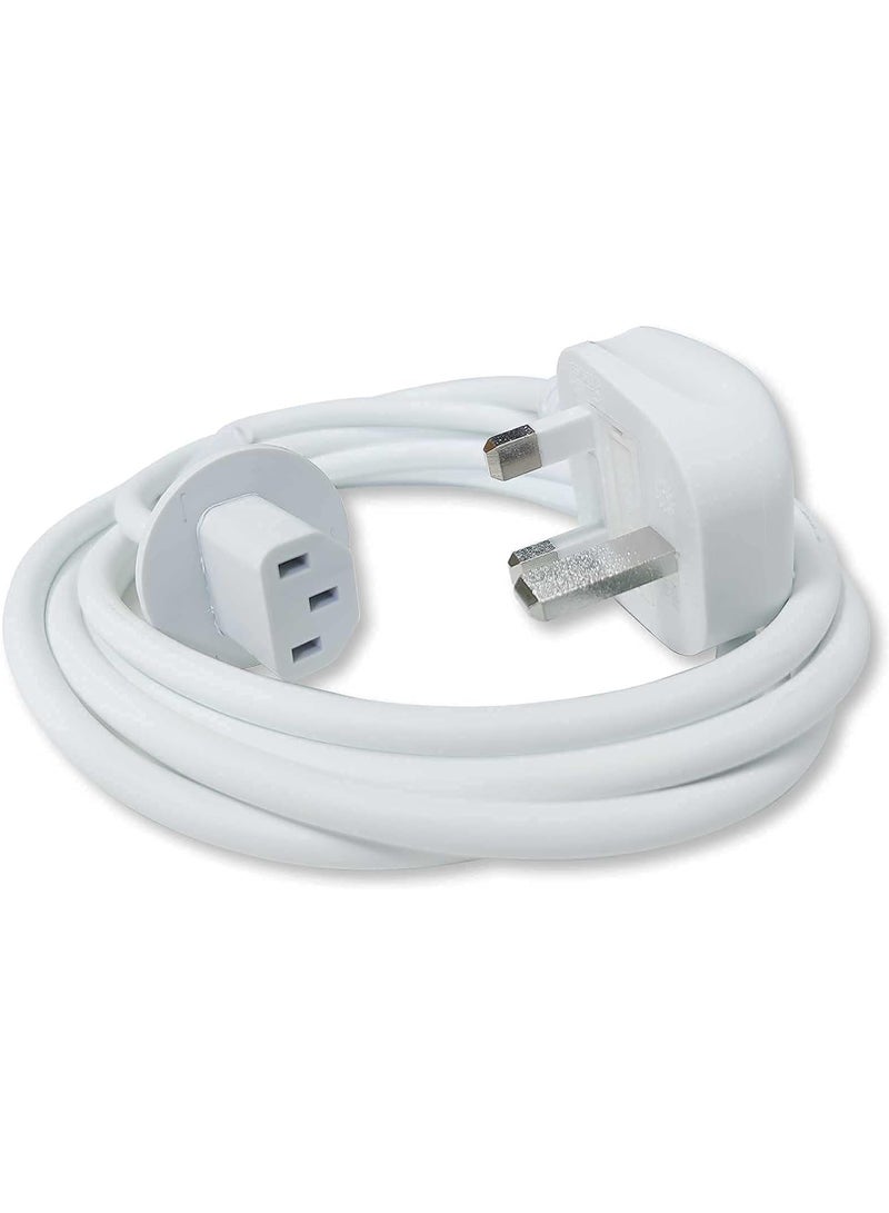 Zexen كابل طاقة مع قابس المملكة المتحدة متوافق مع iMac 17" 20" 21.5" 24" 27" G5 A1224 A1225 A1311 A1312 A1418 A1419 قطعة غيار أصلية بطول 6 أقدام لخط إمداد الطاقة 2012 أواخر-2019 - Image 1