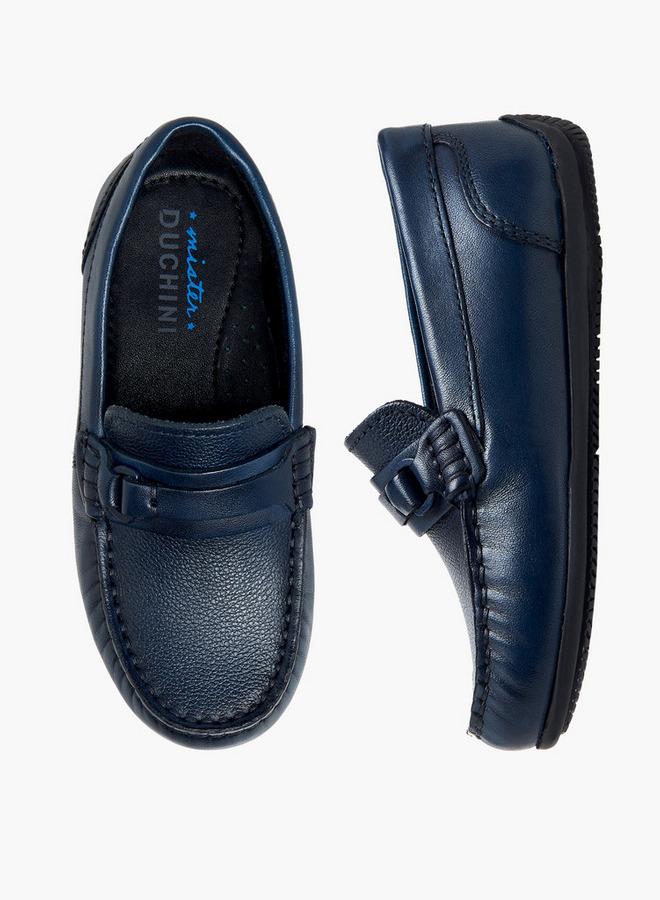 Mister Duchini Boys Leather Slip-On Moccasins - Image 3