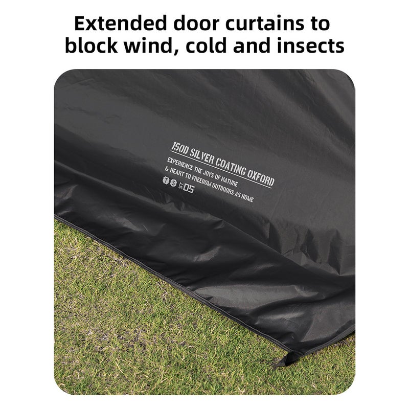 2pcs Door Net for Canopy Tent Dome Canopy Camping Sun Protection Waterproof Canopy - Image 2