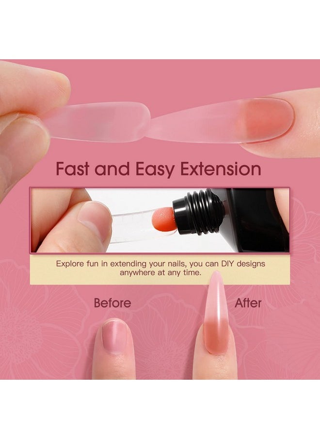 Rosalind Nude Pink Poly Nail Gel, 60Ml Poly Extension Rose Pink Gel Poly Neutral Builder Nail Gel Quick Building, Gel Acrylic Poly In Tubes For Nail Extension Thickening Nail Trendy Beauty  - Image 3