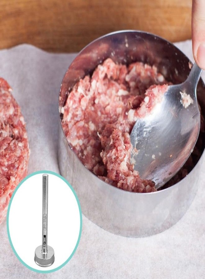 أونونا أدوات مطبخ أونونا: ملعقة غير لاصقة لصنع كرات اللحم، مغرفة فلافل، قالب، صانعة بطيخ، أداة ضغط لصنع كرات البوب، أداة لصنع كرات الكيك والسمك، ملقط، مكبس كوكيز، أدوات صنع كرات اللحم، مصنوعة من الألومنيوم - Image 3
