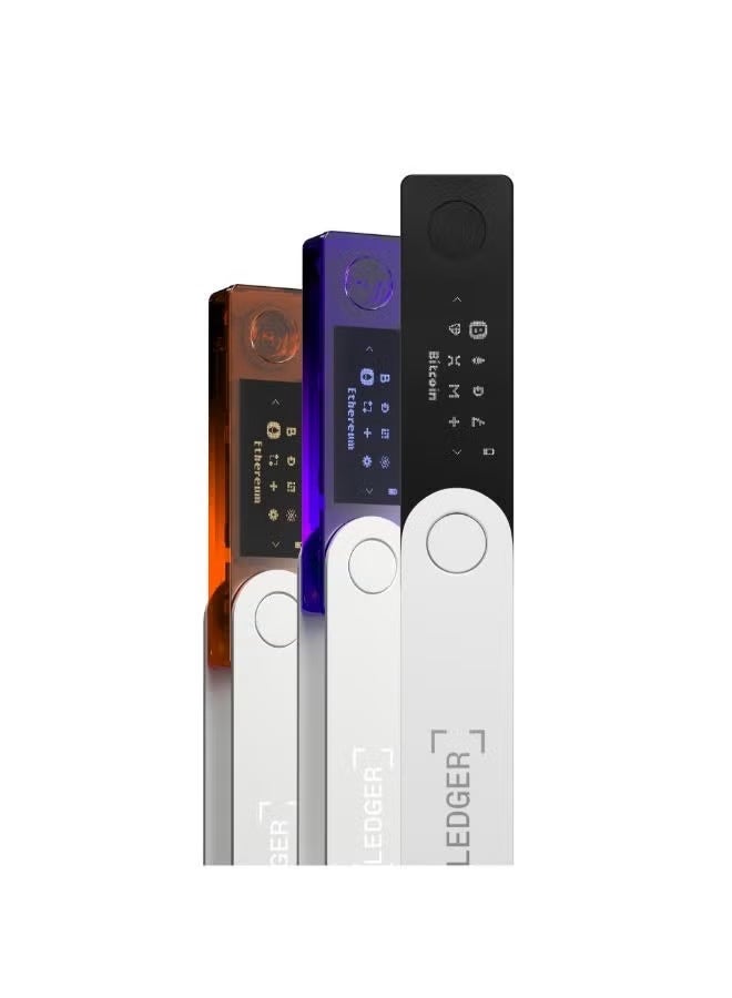 Ledger Nano X Hardware Wallet | Safest Crypto & NFT Cold Storage, Big Screen + Wireless Bluetooth & Type-C Connectivity, 5500+ Assets & Coins Supported, for iOS & Android, MacOS & Windows - Black - Image 2