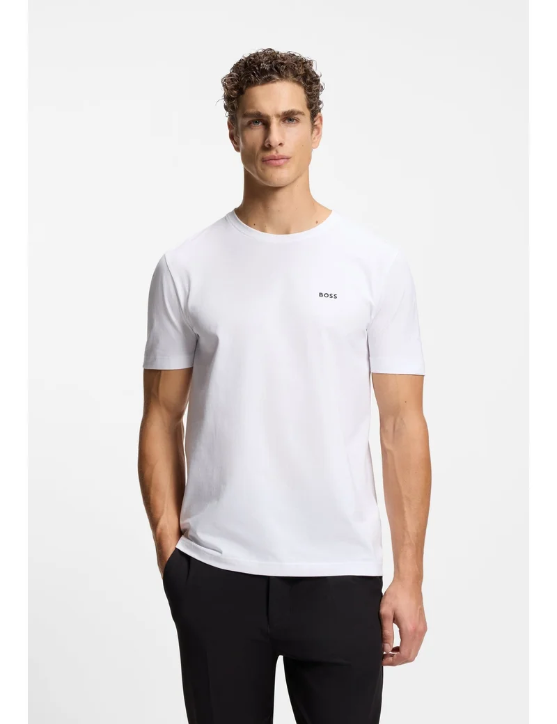 BOSS Patterned Two-pack of regular-fit T-shirts in stretch cotton for Men | Best Price UAE