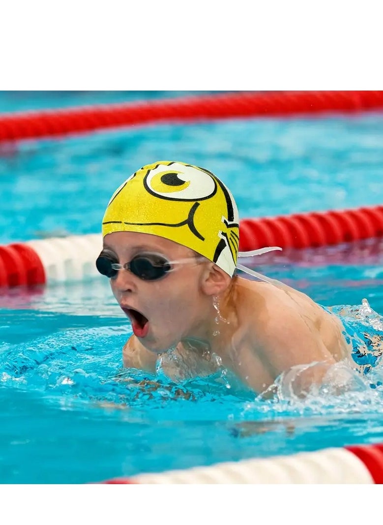 Bestway Cartoon Fish Design One-Piece Silicone Swimming Cap, Waterproof and Ear Protection, Random Selection - 26-26025  - Image 1