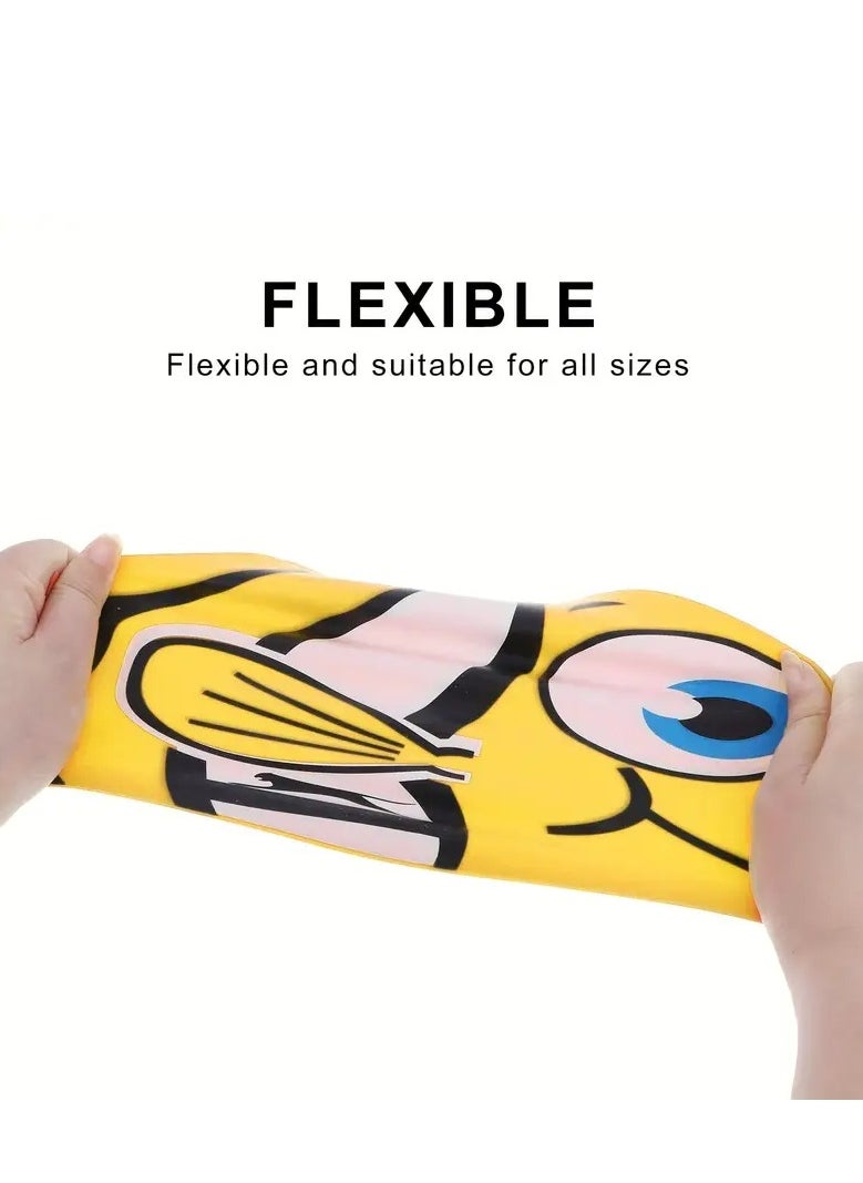 Bestway Cartoon Fish Design One-Piece Silicone Swimming Cap, Waterproof and Ear Protection, Random Selection - 26-26025  - Image 2