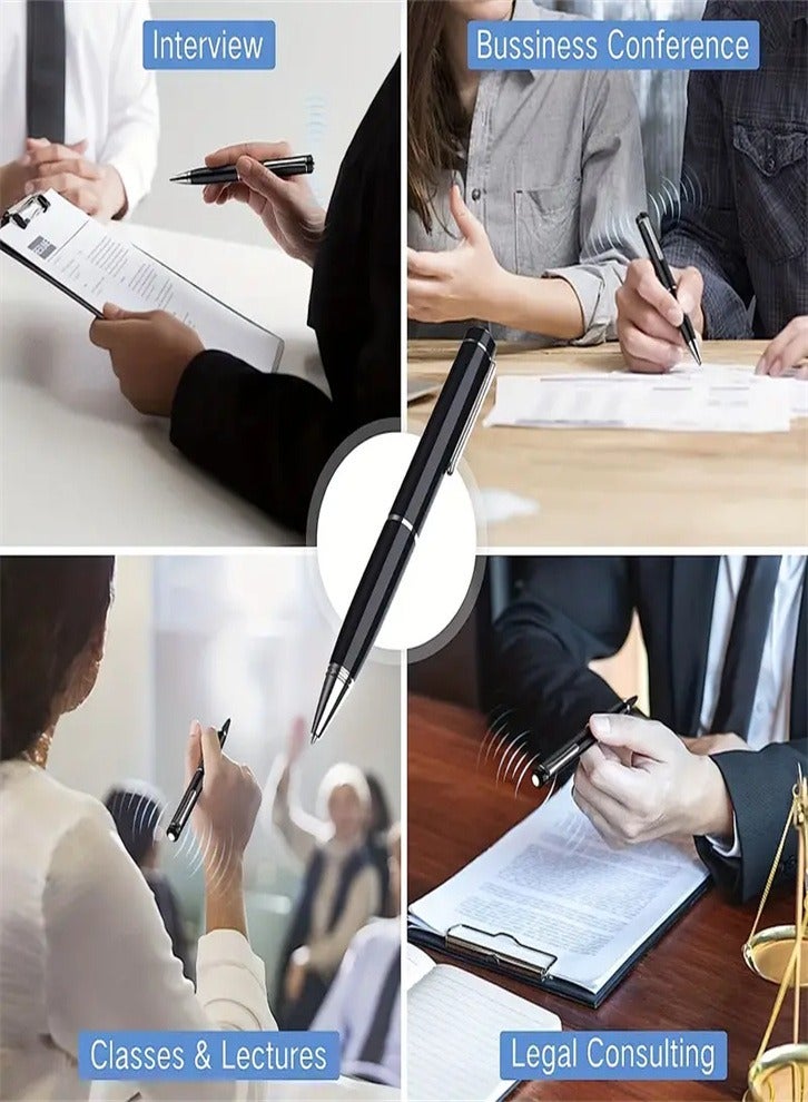 32GB Digital Voice Recorder for Home Study, Meeting Notes with USB Charger, Small Recording Device - Image 3