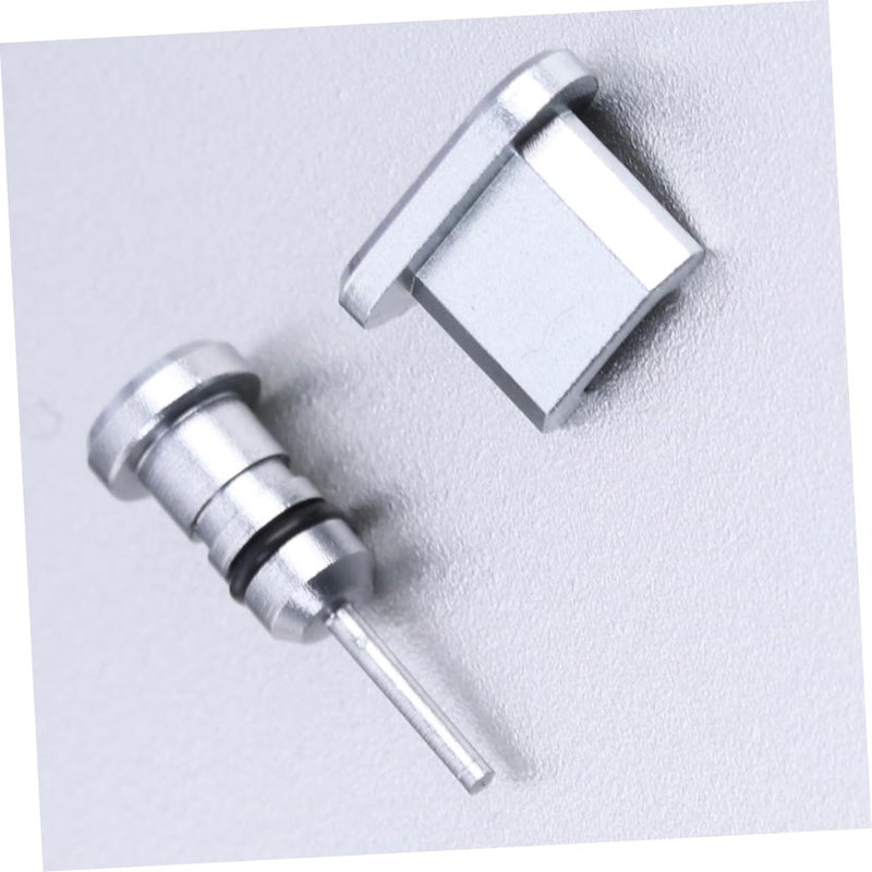 2Pcs Grey Micro USB And Headphone Jack Dust Plugs With Carrying Case - Image 3