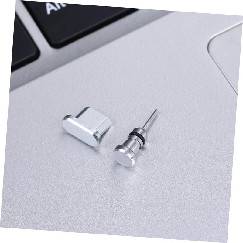 2Pcs Grey Micro USB And Headphone Jack Dust Plugs With Carrying Case - Image 4
