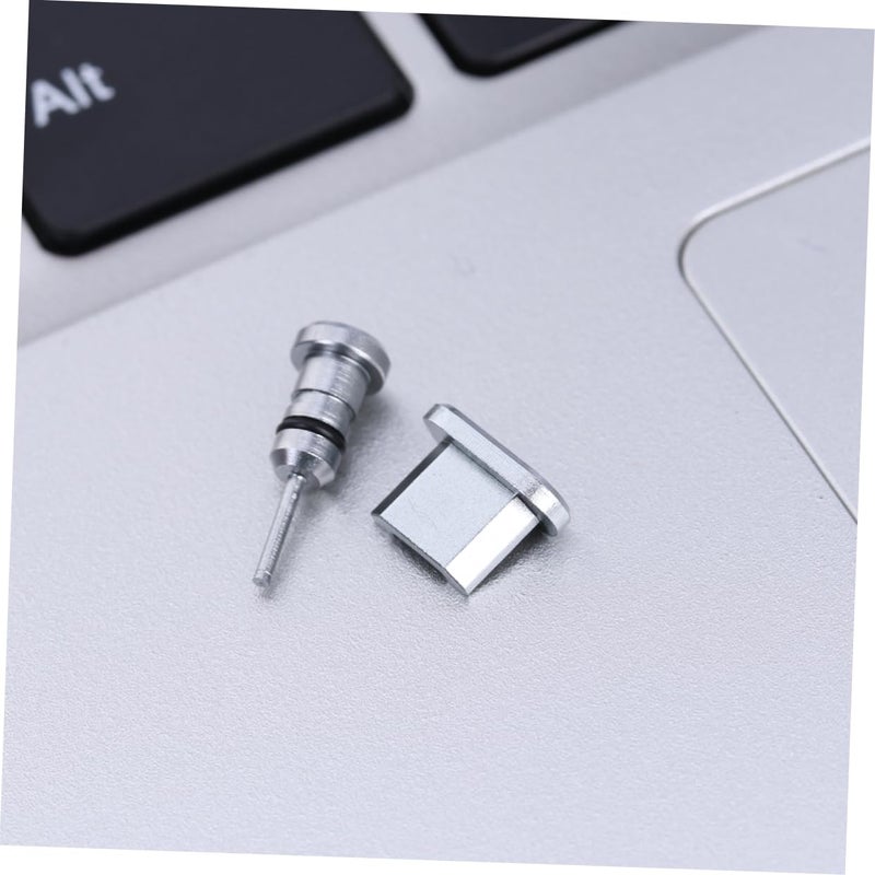 2Pcs Grey Micro USB And Headphone Jack Dust Plugs With Carrying Case - Image 5