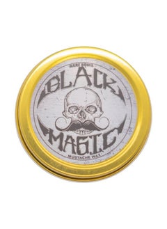 Black Magic Mustache Wax | Bare Bones | Hide Grey Hair In Beard Or Moustache | Medium Hold 1 Oz Tin | No Heat Source Required | Unscented