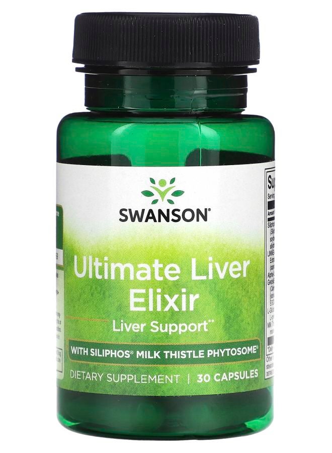 Ultimate Liver Elixir with Siliphos Milk Thistle Phytosome 30 Capsules