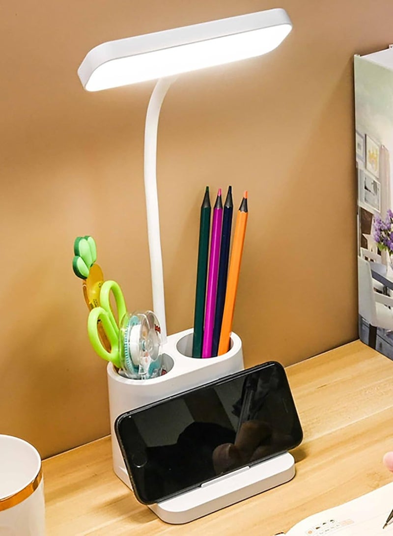 DIOTTI Adjustable Gooseneck Reading Lamp with Pen Holder - Image 3