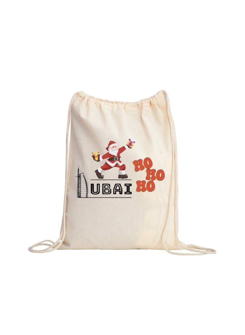 Christmas Santa Drawstring Bags With Christmas Design-Durable Sports Backpack For Kids,Great For School And Everyday Use,Lightweight For Everyday Use - Image 1