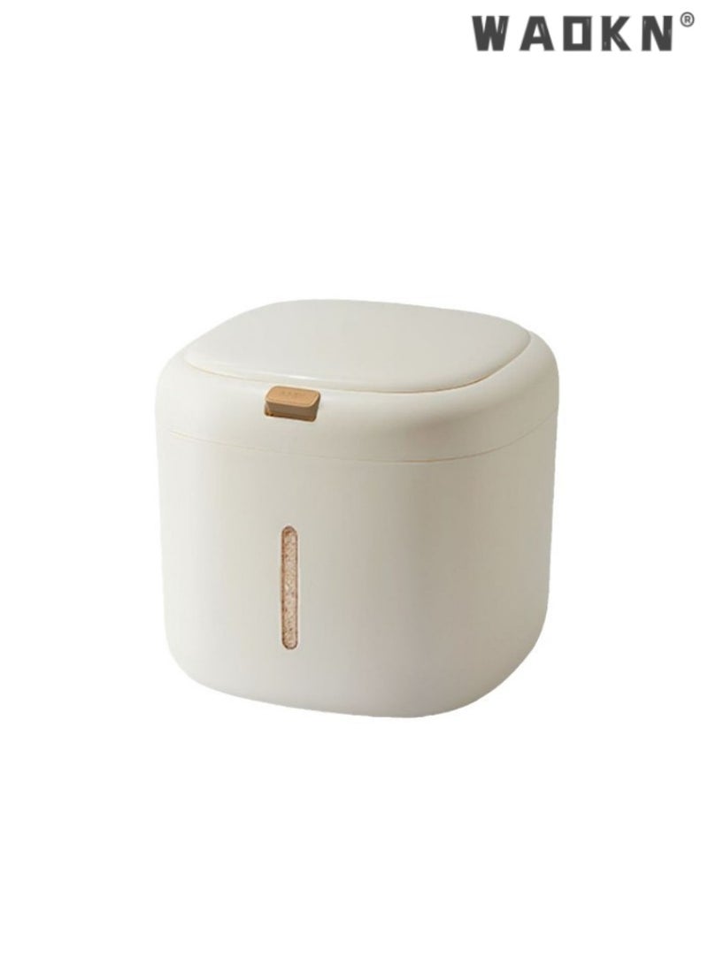 WAOKN Compact Rice Storage Container - Household Pesticidal and Moisture-Proof Flour Bin, Airtight Food-Grade Rice Canister for Freshness, Ideal Kitchen Storage Solution for Grains and Cereals  - Image 1