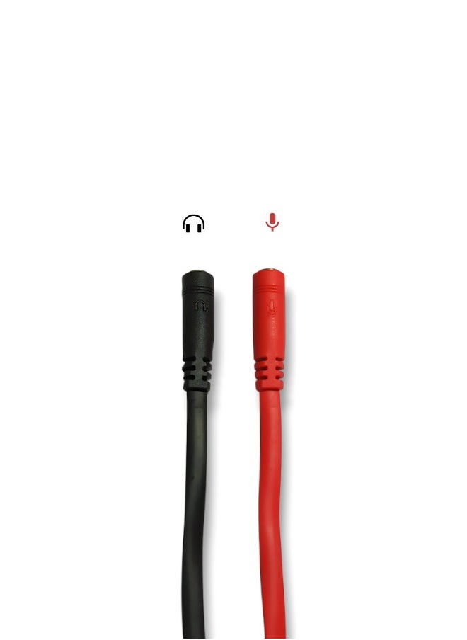 Generic - 3.5mm Male to Dual Female Stereo Audio Splitter Cable for Headphone and Microphone Connection - Image 1