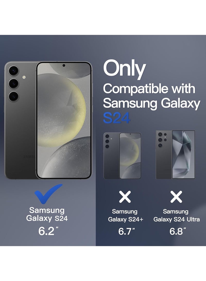 Denx Magnetic Case for Samsung Galaxy S24 FE 5G, Compatible with MagSafe, High Grade Drop Protection, Matte Back Shockproof Phone Cover (Deep Blue) - Image 2