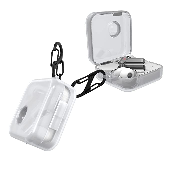 NAFA Front & Back Cover with 360° Full Protection Dustproof Shockproof Case Cover Compatible with Nothing Ear 1- Transparent Silicon Case Cover (Earbuds is Not Included) - Image 1