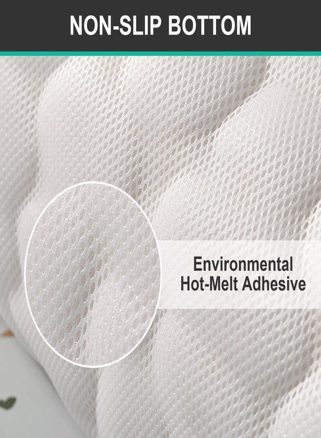 ميفكسين طقم سجاد حمام مكون من قطعتين من إسفنج الذاكرة بنمط الحصى، سجاد حمام ناعم ماص للرطوبة، سجاد حمام ومرحاض، سجادة أرضية مستطيلة (لون كحلي) - Image 5