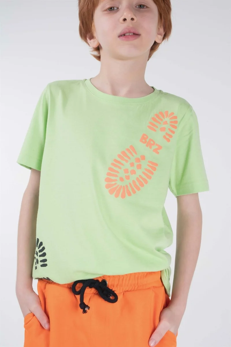 BRZ Collection Printed Boy Short Sleeve T-Shirt