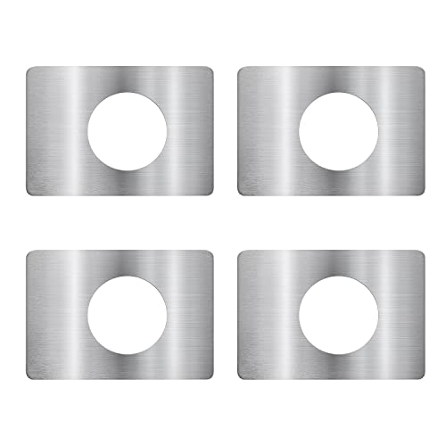 MOSECYOU Thicker Door Knob Plates, Door Reinforcement Plate, Door Knob/Lever/Deadbolt Fixing Filler Cover Plate, Door Lock Repair Plate (4PCS) - Image 1