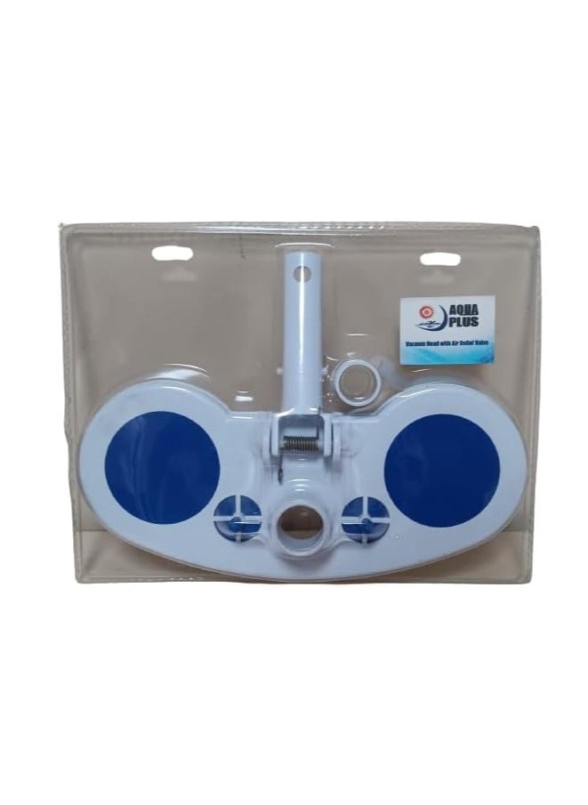 Aqua Plus - 13.5" Pool Vacuum Head with Air Relief Valve. Aqua Plus Vacuum Cleaning Tool for Liner Pools - Image 1