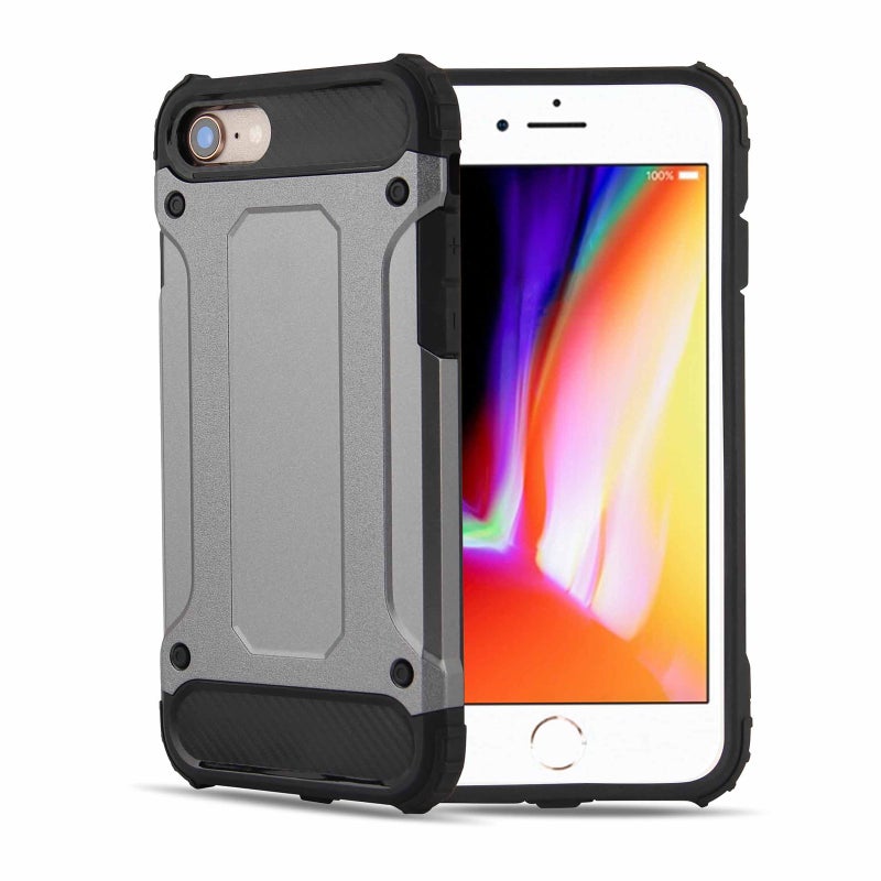 HuHa Protective Cover For iPhone SE 2022 / SE 2020  Magic Armor TPU + PC Combination Case(Grey) - Image 1