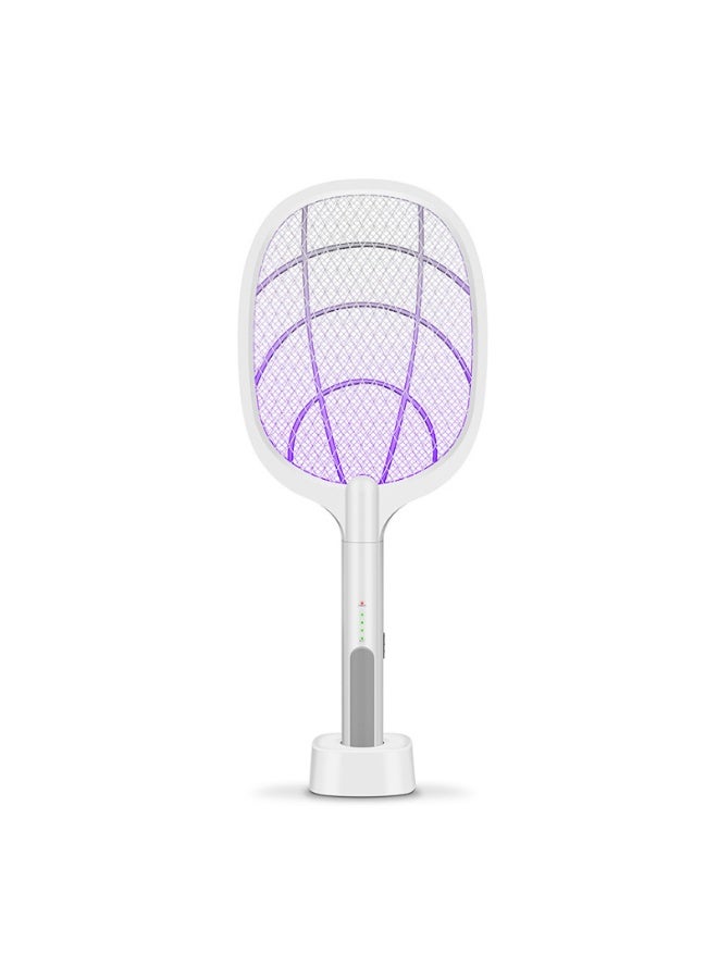 Generic Rechargeable Durable 2-in-1 Electric Mosquito Racket - Automatic Charging for Home Use, Insect and Fly Zapper  - Image 1