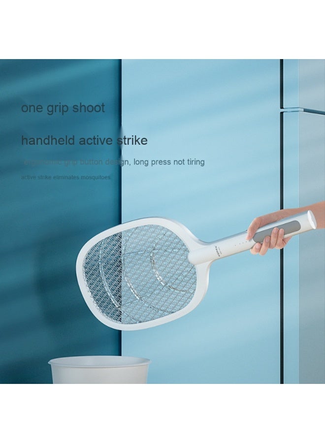 Generic Rechargeable Durable 2-in-1 Electric Mosquito Racket - Automatic Charging for Home Use, Insect and Fly Zapper  - Image 3