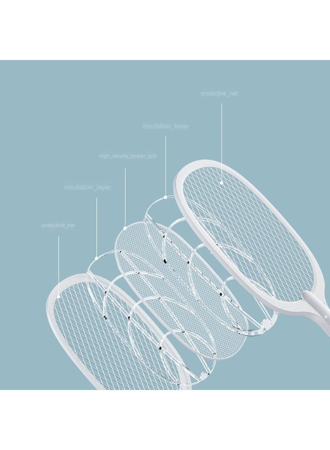 Generic Rechargeable Durable 2-in-1 Electric Mosquito Racket - Automatic Charging for Home Use, Insect and Fly Zapper  - Image 2