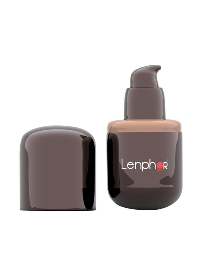 LENPHOR Professional Semi-Matte Waterproof HD Foundation Suitable for All Skin Types Honey 30ml | High Coverage Liquid Foundation Suitable for All Skin Types - Image 1