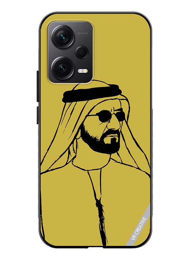 VR CREATIVE Protective Case Cover For Xiaomi Redmi Note 12 Discovery Sheikh Mohammed Bin Rashid Al Maktoum Design Multicolour - Image 1