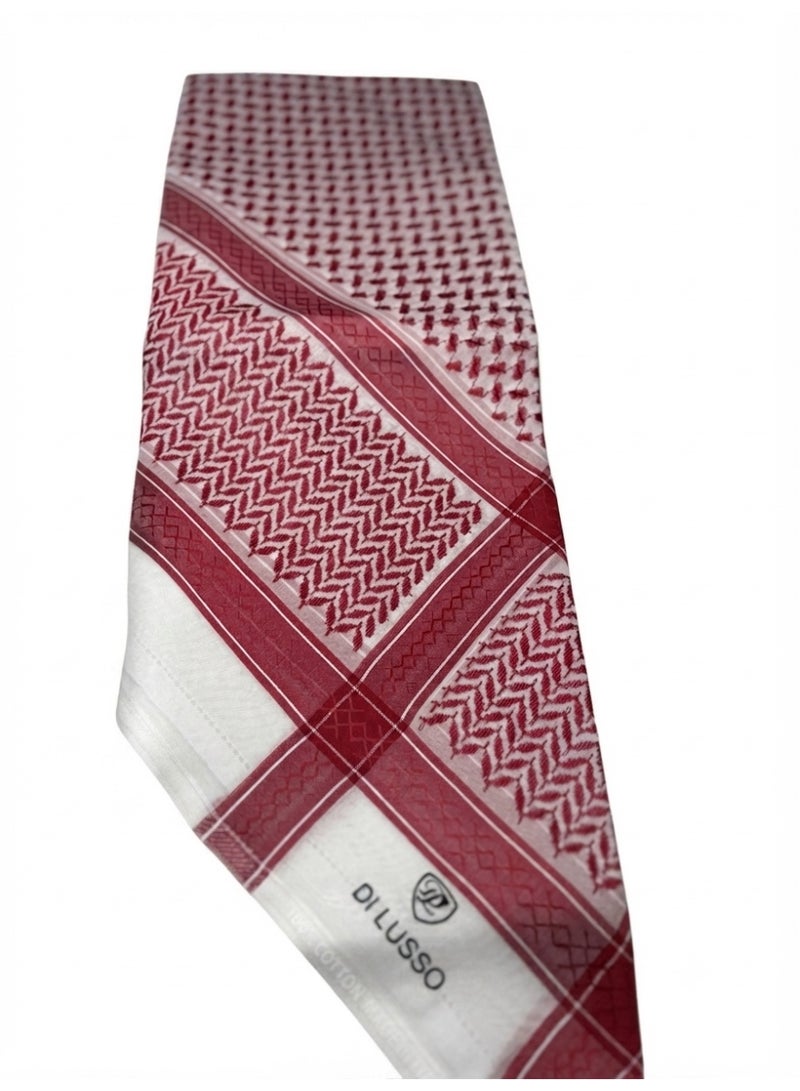 Di Lusso Special- Italy Red Shemagh | Shemagh de Loso 100% natural cotton, featuring high quality and luxurious classic design, combined with soft style and feel. - Image 3