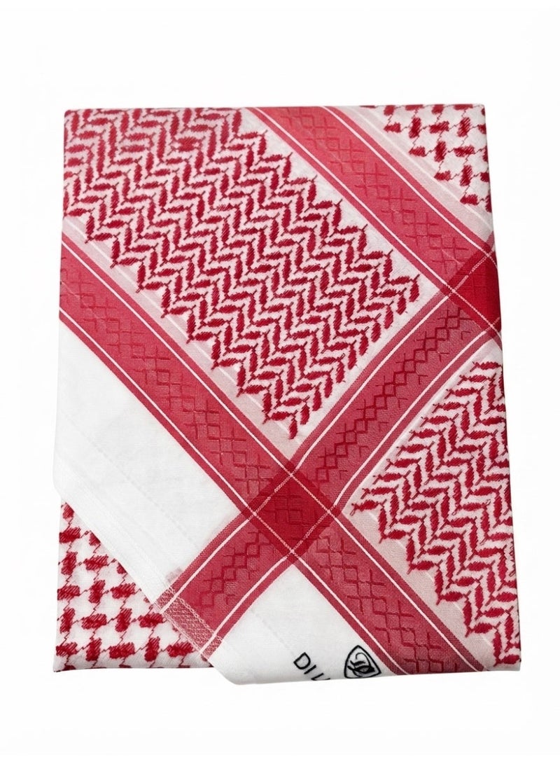 Di Lusso Special- Italy Red Shemagh | Shemagh de Loso 100% natural cotton, featuring high quality and luxurious classic design, combined with soft style and feel. - Image 1