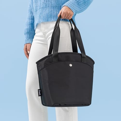 S'well Insulated Lunch Tote 10L, Onyx, Leakproof Lining With Waterproof Zip Closure, Multiple Pockets For Packing, Inner Strap Holds Water Bottle, Fits S'well Salad Bowl Kit Or Bento Box - Image 2