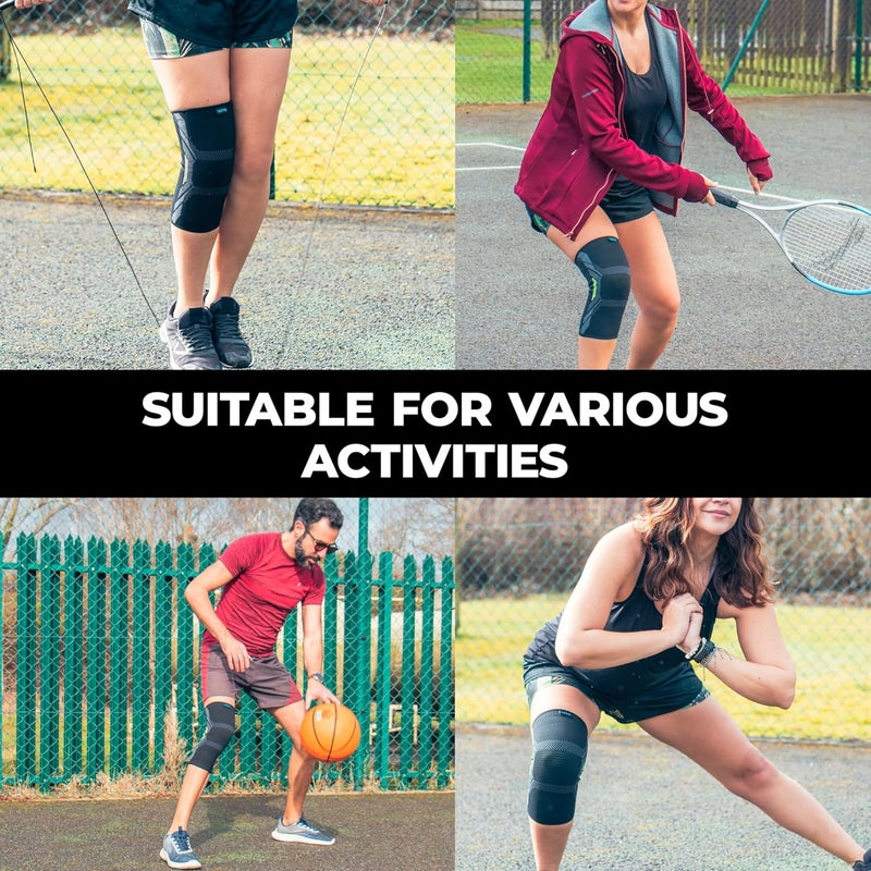 VITTO Knee Support for Women Men Knee Brace for Meniscus Tear Arthritis Joint Pain Ligament Injury Knee Compression Sleeve for Running or Weight Lifting M - Image 5