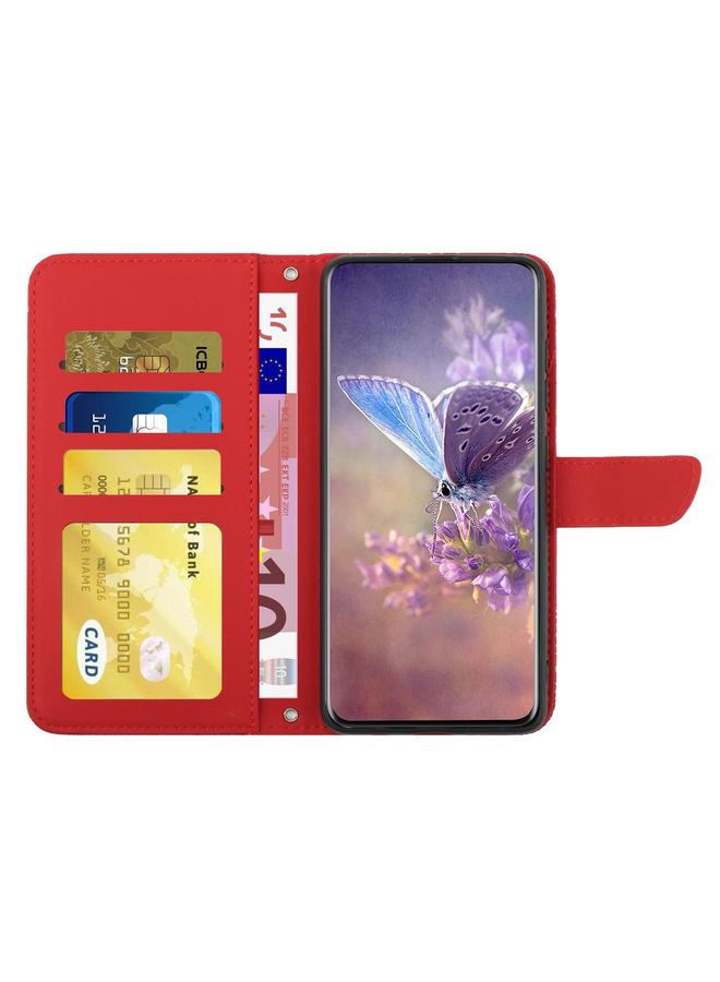 S-TOP Case For Redmi Note 14 4G 164.84mm EU Version Skin Feel Butterfly Embossed Flip Leather Phone Case - Image 3
