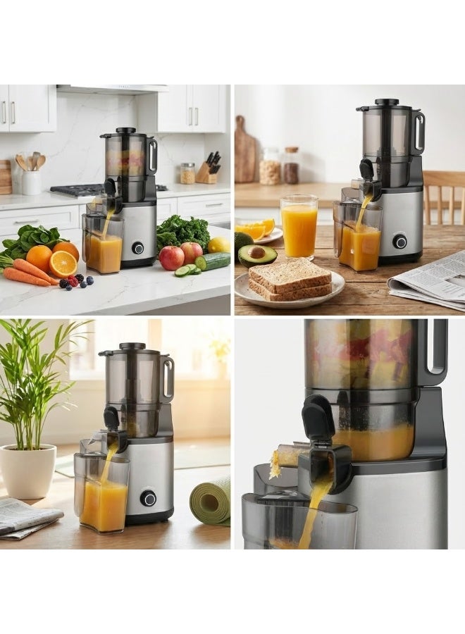 DSP Slow Juicer 1700ml with 300W Power, 140mm Wide Feed Chute, Cold Press Technology, High Juice Yield & 12-Month Warranty – Low Noise & Easy to Clean - Image 3