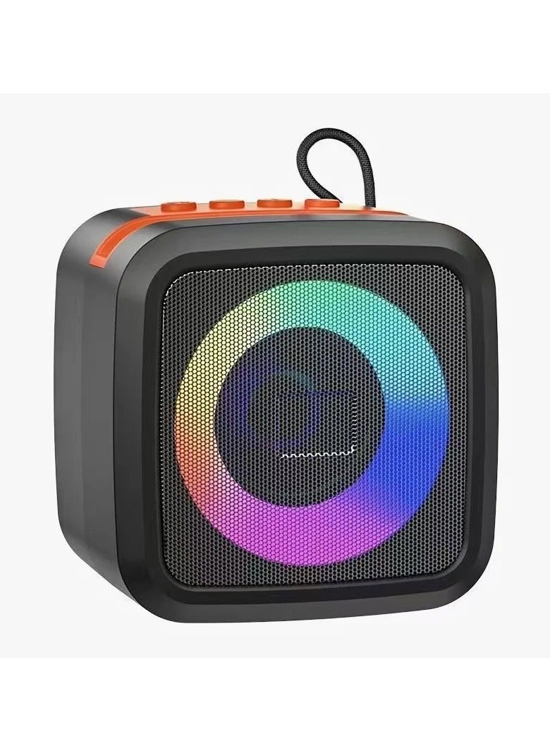 Outdoor Portable Speaker with RGB Lights & Mic – Sports & Home Use - Image 1
