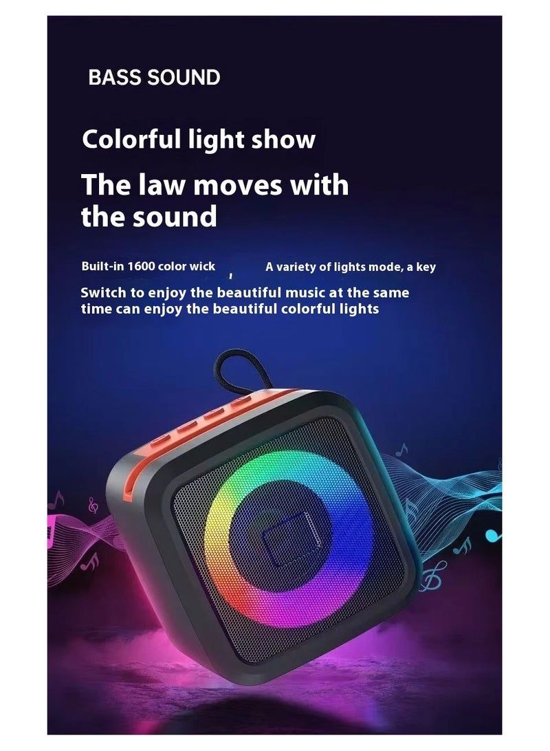 Outdoor Portable Speaker with RGB Lights & Mic – Sports & Home Use - Image 2
