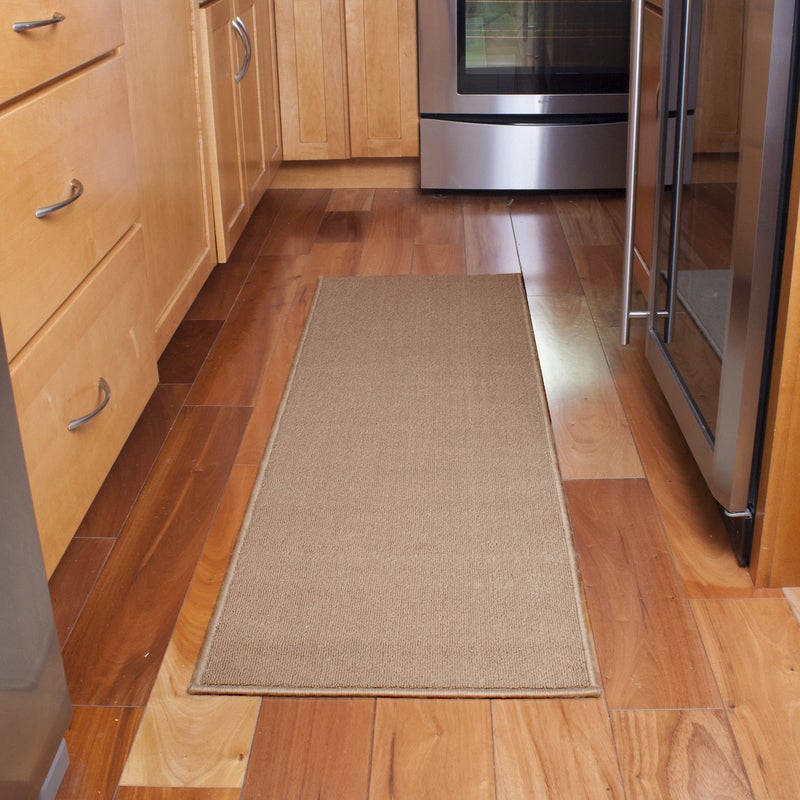Ritz Accent Door Rug Runner with Non-Slip Latex Backing, 20-Inch by 60-Inch Kitchen & Bathroom Runner Rug, Beige - Image 5