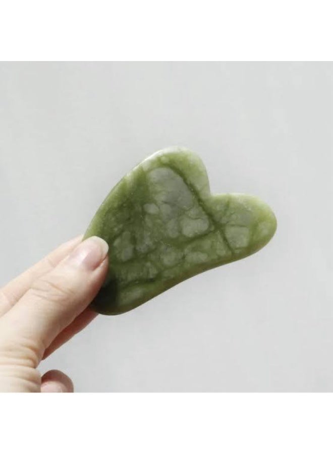Gua Sha Stone, Natural Stone Guasha green – The Secret to Natural Beauty & Deep Skin Care wrinkle GS6 - Image 2