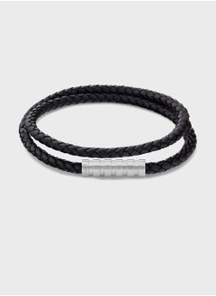 CALVIN KLEIN Double Wrapped Braided Bracelet 