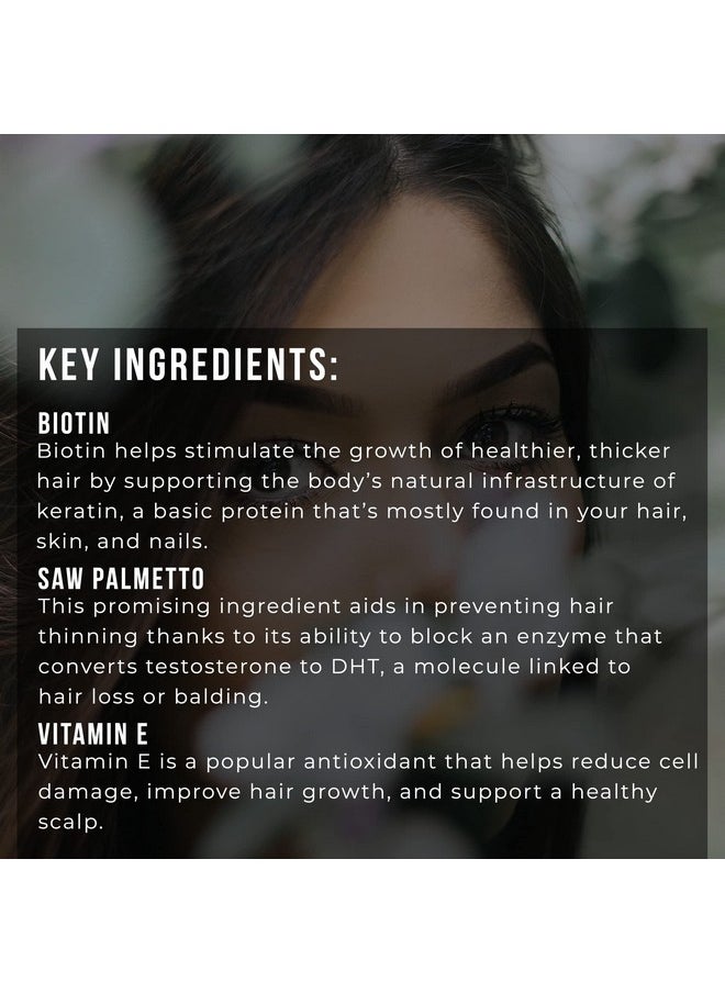 TreeActiv TreeActiv Hair Savior, Hair Vitamins for Faster Hair Growth, Hair Growth Supplement with Biotin, Vitamins for Hair Growth Women and Men, Hair Growth Vitamins and Collagen Supplements, 60 Capsules  - Image 3