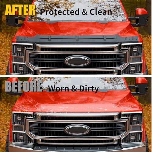 Maxzina TPE Hood Protector Compatible with 2017-2022 Ford F250 F350 F450 F550 Super Duty Hood Shield Hood Deflector Hood Guard for F-250 F-350 F-450 F-550 Accessories - Image 2