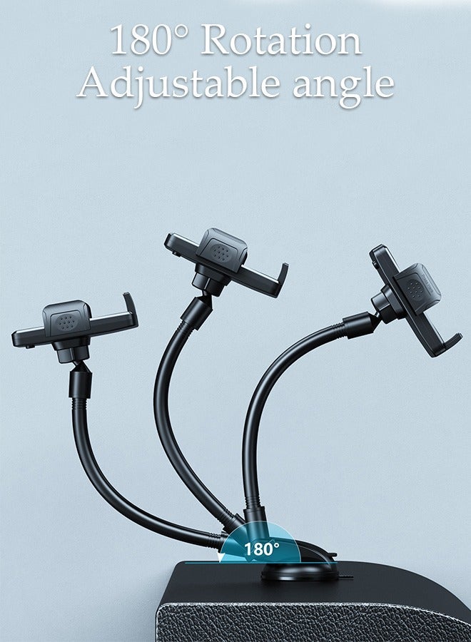 DUNISO Phone Holder Mount for Car Dashboard Windshield 360 Degree Rotation Dashboard Car Clip Mount Stand Phone Holder Suitable for All Cell Phone Automobile Interior - Image 5