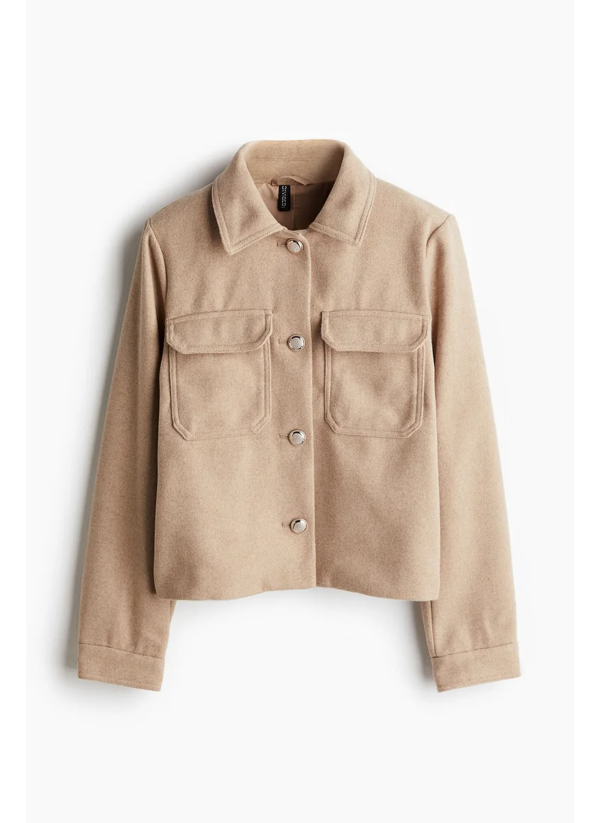 اتش اند ام Brushed-Finish Jacket