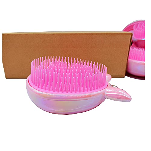 Artkingdome Unicorn Hair Brush Wet dry, Kids detangling brush,Toddler Hair Brush Detangling, Curly Straight Hair Brushes Combs Gift Pink - Image 3
