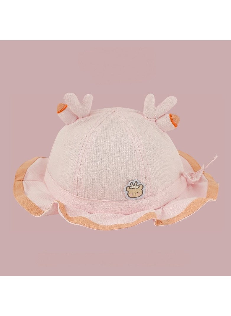 KUYING - Pink series Children's Travel sun Protection and Sunshade Fisherman hat - Image 1