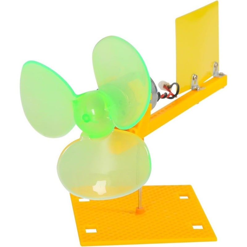 Wind Turbine Generator Kit with Micro DC Motor Blades and Holder, DIY Wind Power Science Experiment Model, Educational Renewable Energy Project for STEM Learning - Image 1