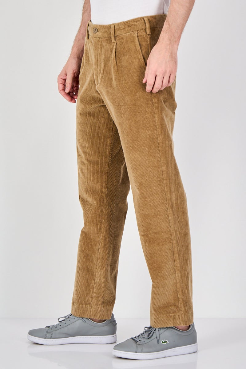 Celio سروال كوردروي مستقيم للرجال، بني - Image 2